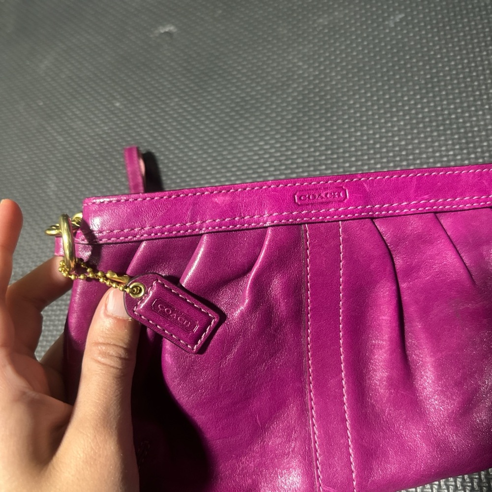 Coach Purple Clutch or Wristlet